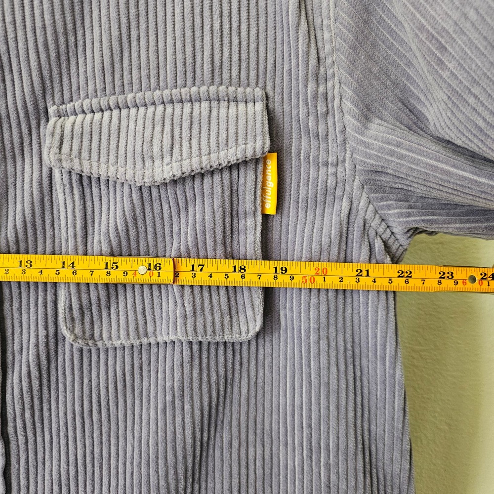 EFFULGENCE Men's Long Sleeve Lavender Corduroy Button Overshirt Jacket Sz M - Picture 15 of 16
